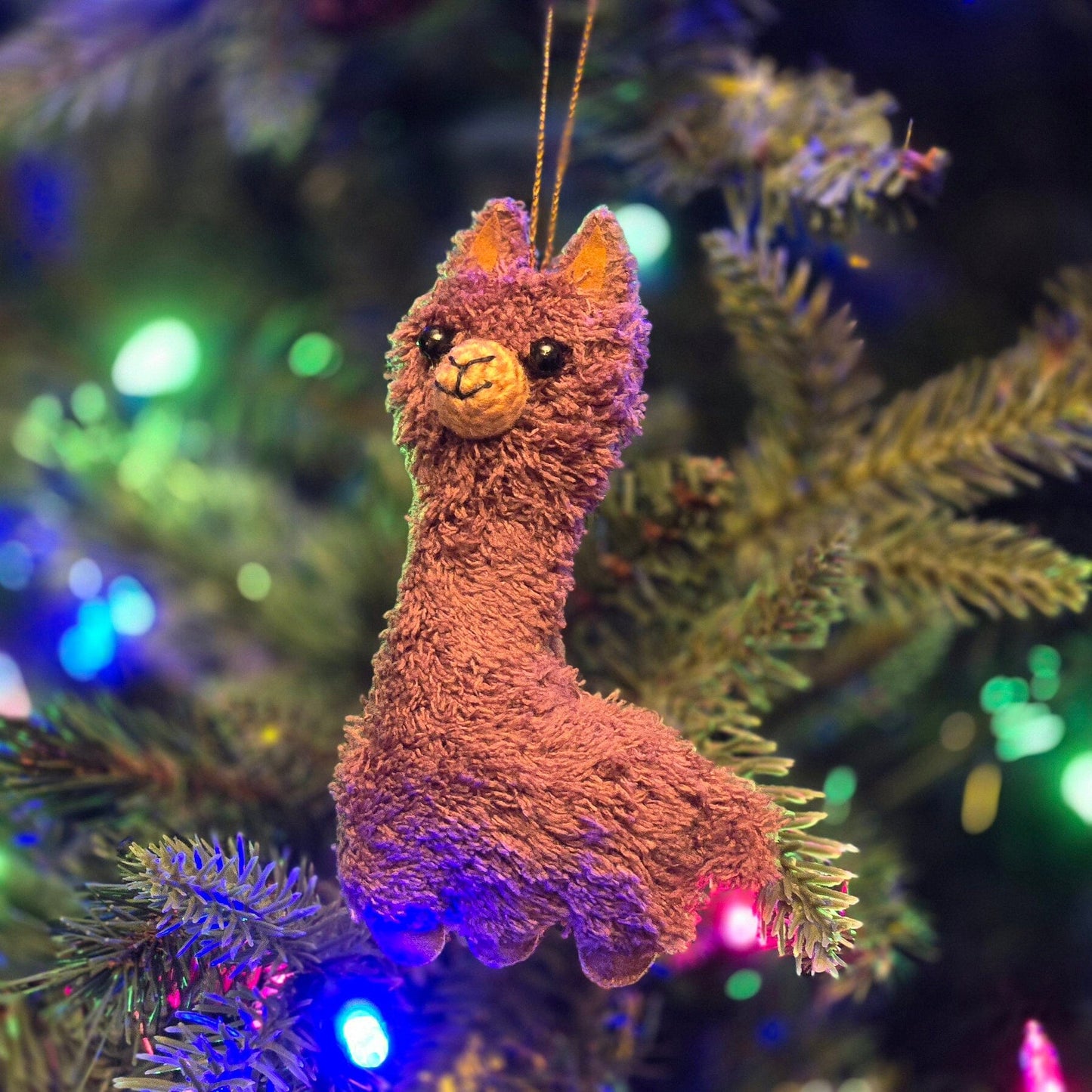 Alpaca Puff Plush Ornaments Purely Alpaca