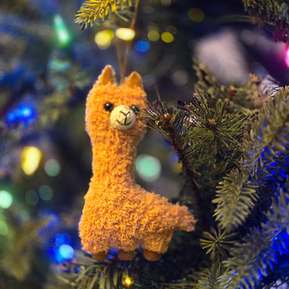 Alpaca Puff Plush Ornaments Purely Alpaca