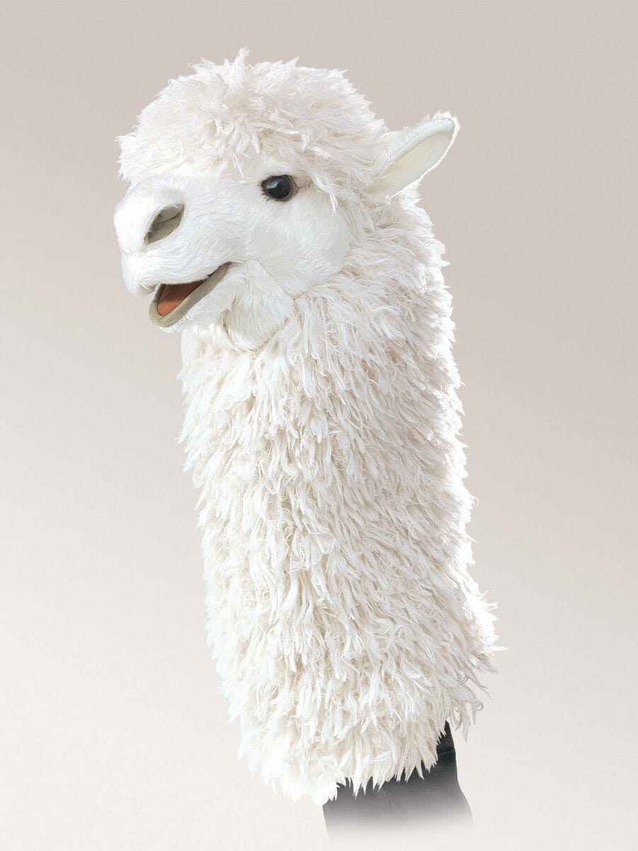 Alpaca Stage Hand Puppet Purely Alpaca