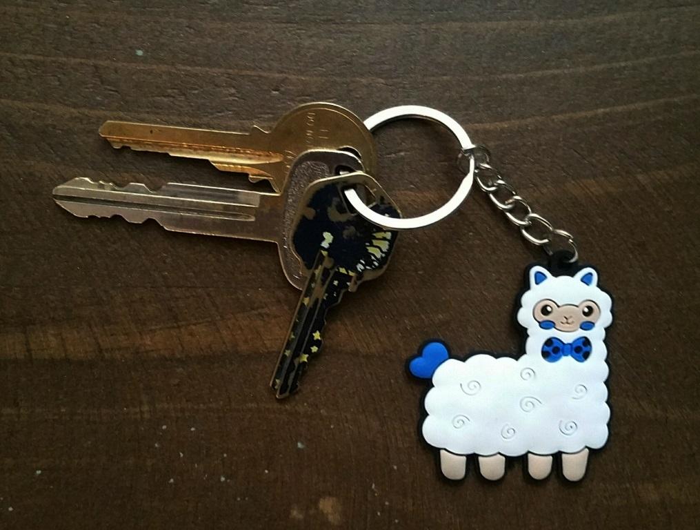 Alpaca Tag Keychain Purely Alpaca