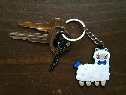 Alpaca Tag Keychain Purely Alpaca