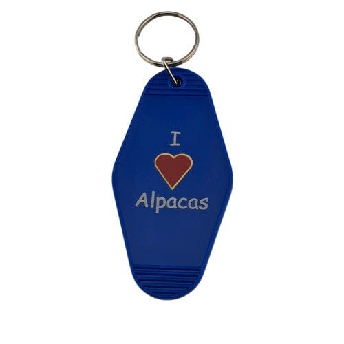 Alpaca Vintage Motel Keychain Souvenir Purely Alpaca
