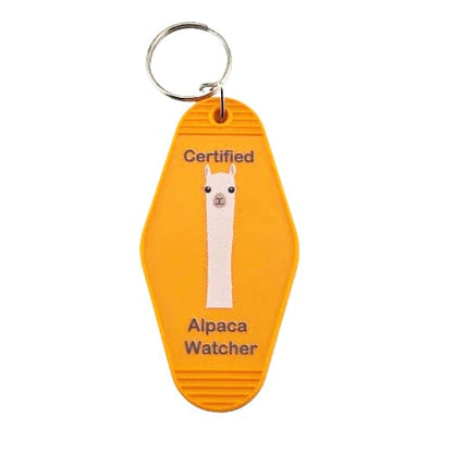 Alpaca Vintage Motel Keychain Souvenir Purely Alpaca
