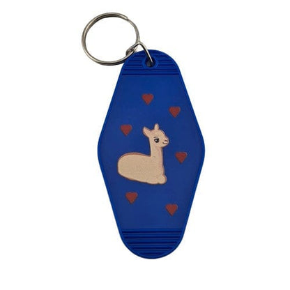 Alpaca Vintage Motel Keychain Souvenir Purely Alpaca
