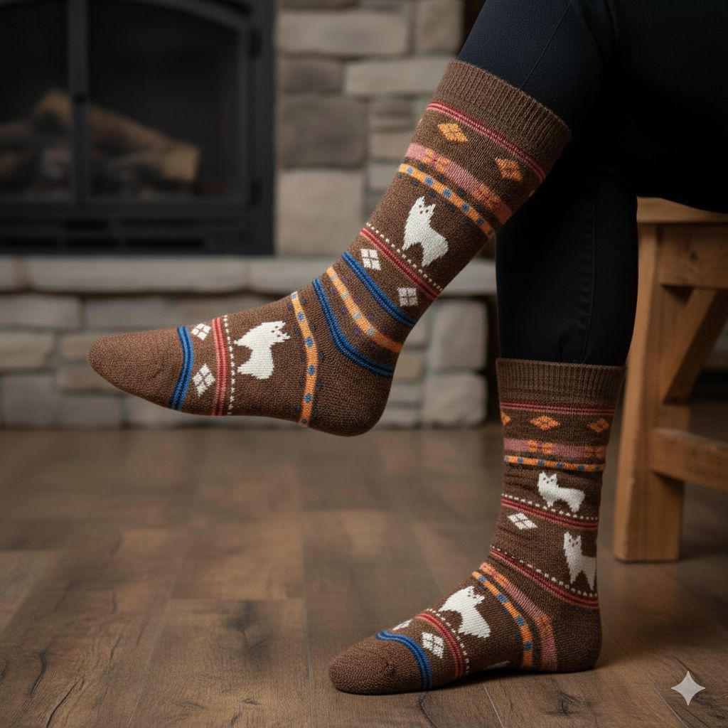 Alpaca Watching Socks Purely Alpaca