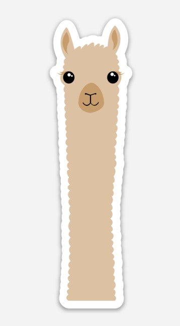 Alpaca Watching Sticker Die Cut Labels Purely Alpaca