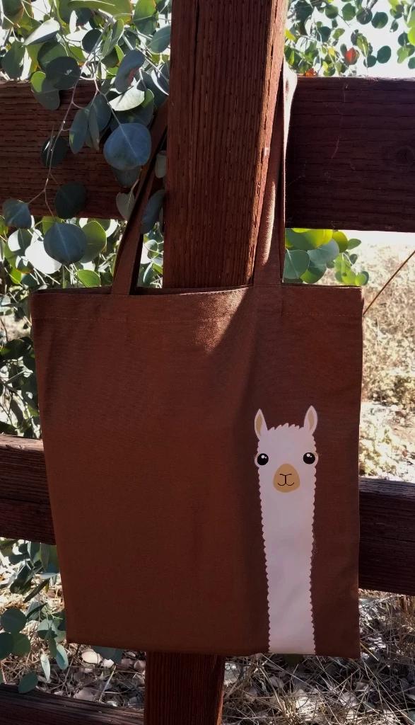 Alpaca Watching Tote Bag Purely Alpaca