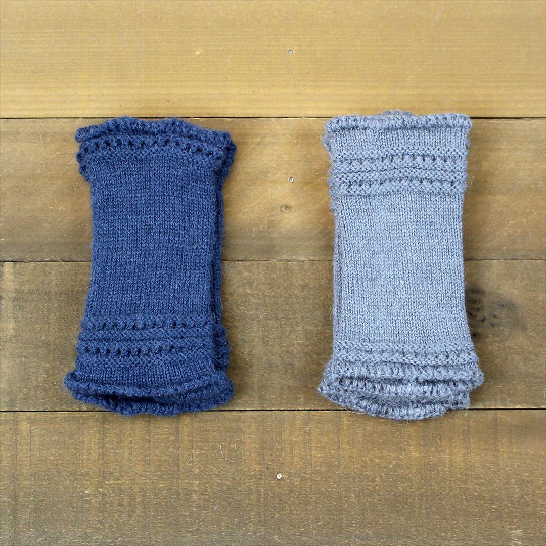 Alpaca Wrist Warmers Eyelet Purely Alpaca