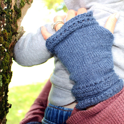 Alpaca Wrist Warmers Eyelet Purely Alpaca
