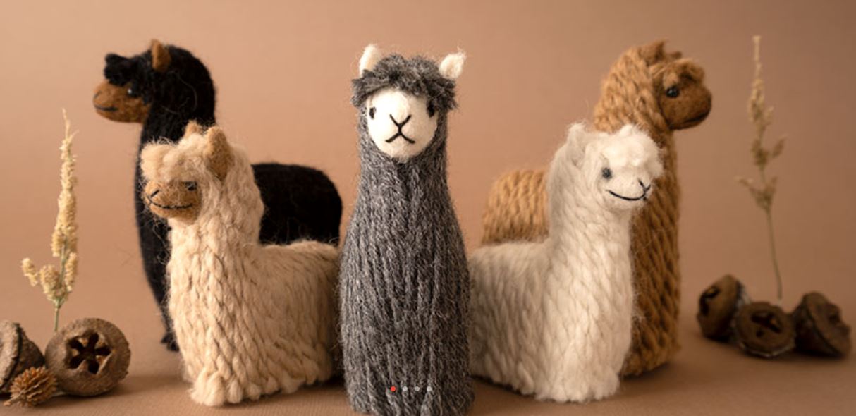Alpacadorable Hand Made Baby Alpaca Ornaments Purely Alpaca