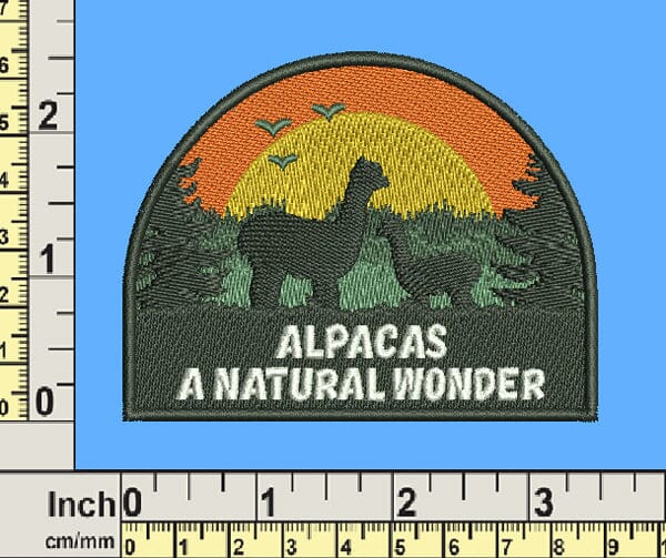 Alpacas Themed Patches Purely Alpaca