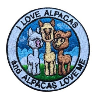 Alpacas Themed Patches Purely Alpaca