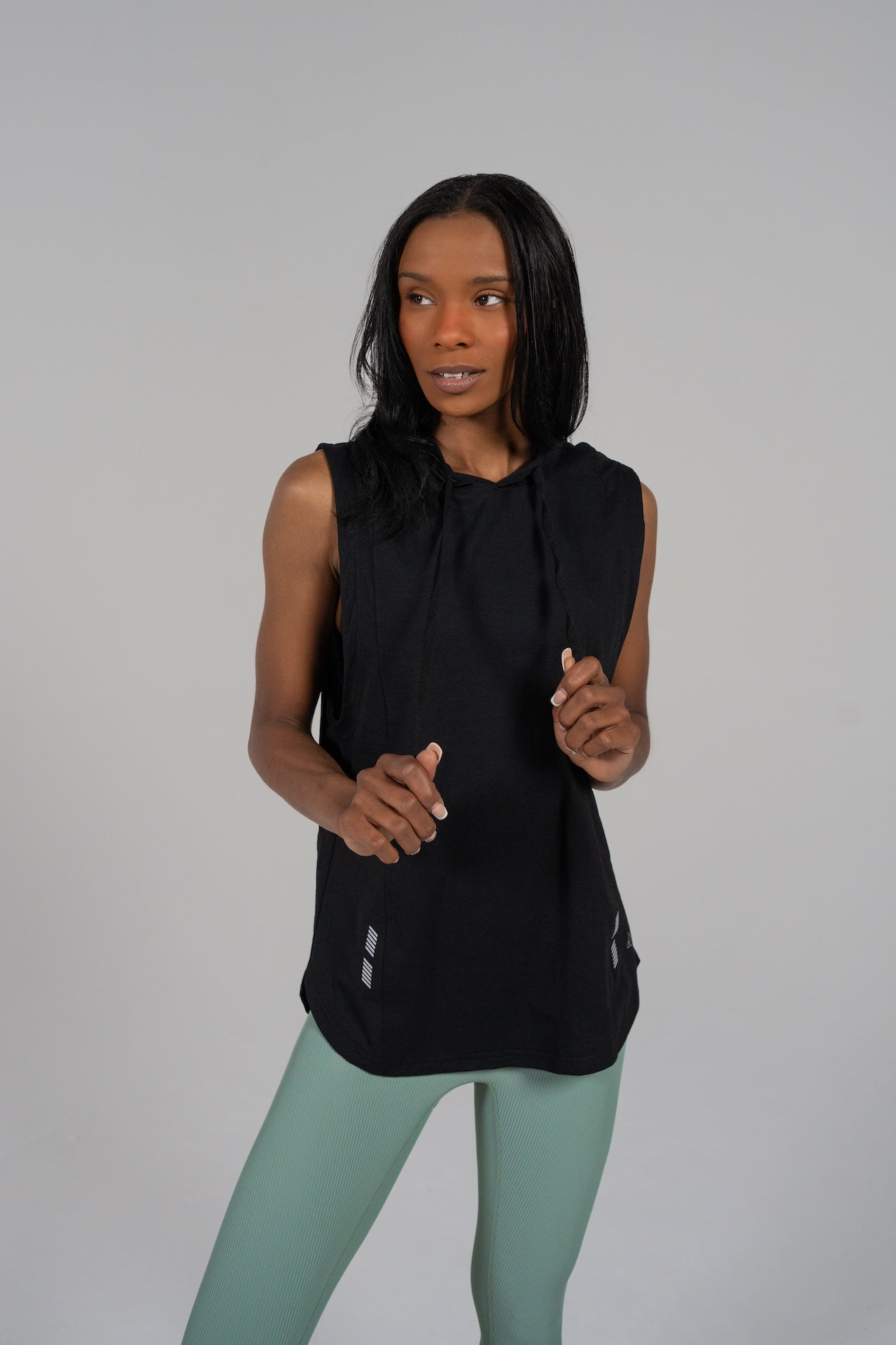 DETERMINED hooded sleeveless Alyth Active