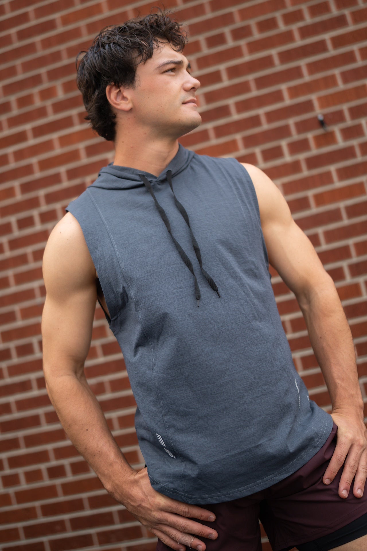DETERMINED hooded sleeveless Alyth Active