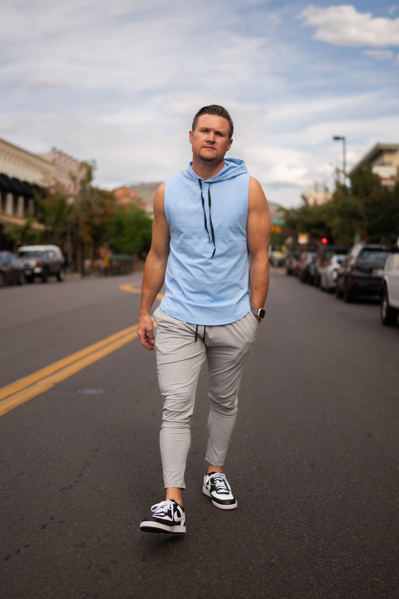DETERMINED hooded sleeveless Alyth Active