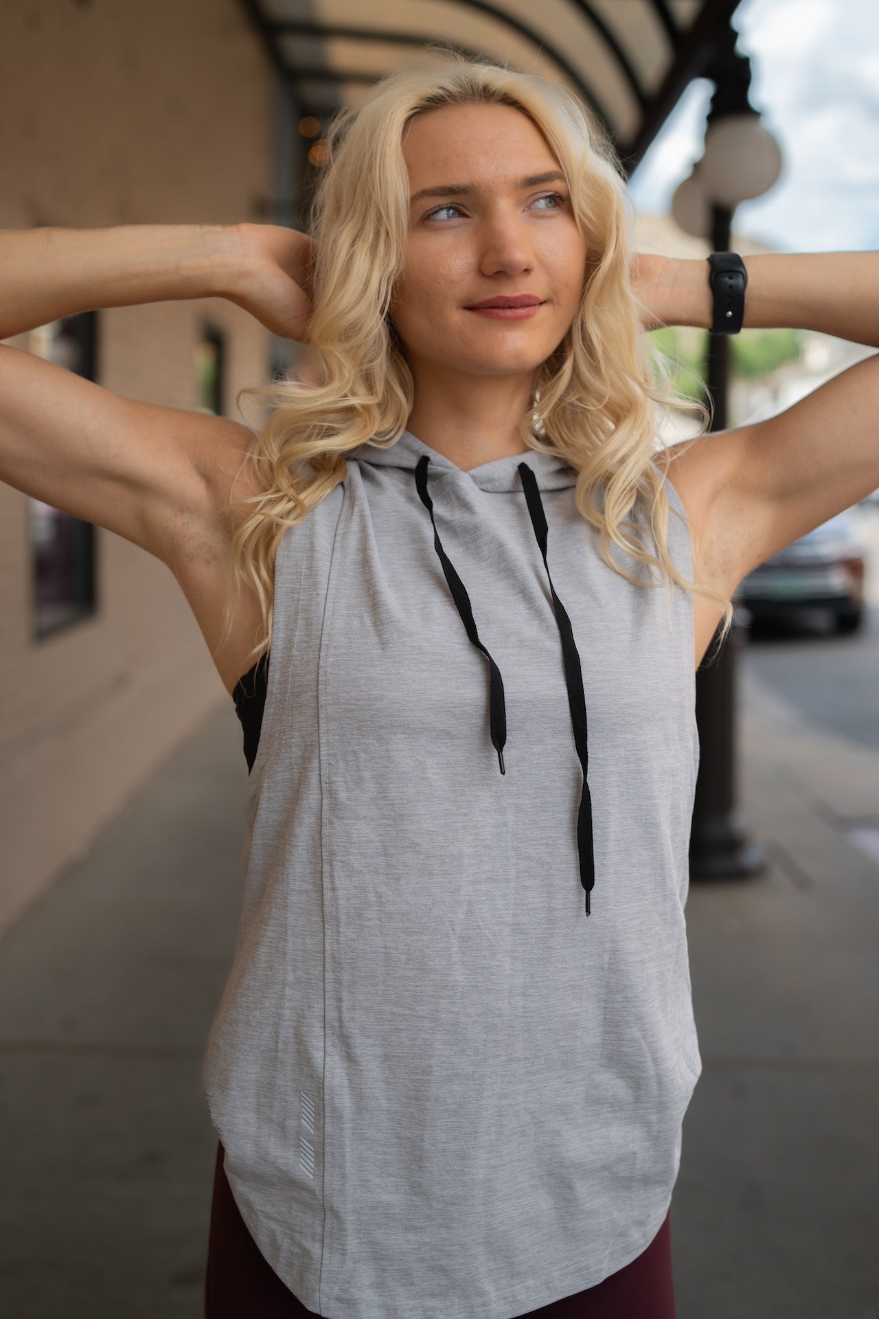 DETERMINED hooded sleeveless Alyth Active