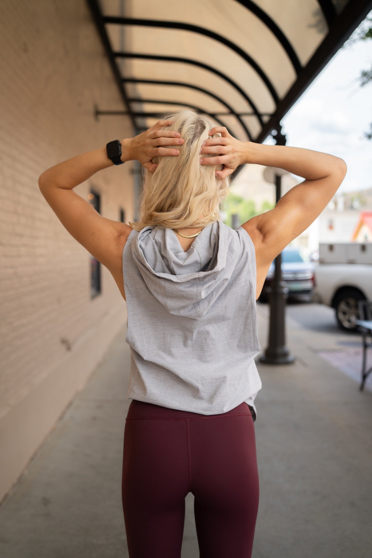 DETERMINED hooded sleeveless Alyth Active