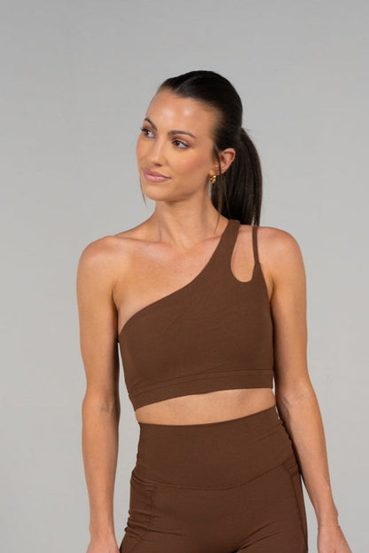 SERENE transform asymmetical sports bra Alyth Active