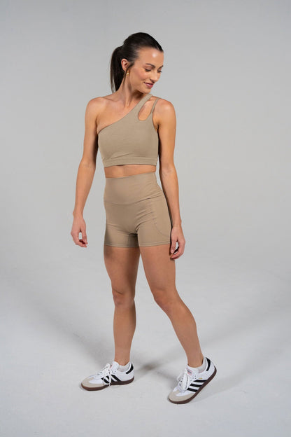 SERENE transform asymmetical sports bra Alyth Active