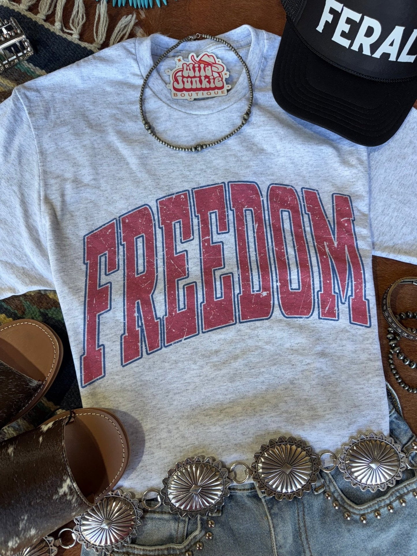 American Freedom Graphic Tee Wild Junkie