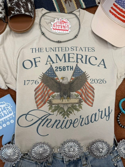 America's 250th Anniversary Graphic Tee Wild Junkie