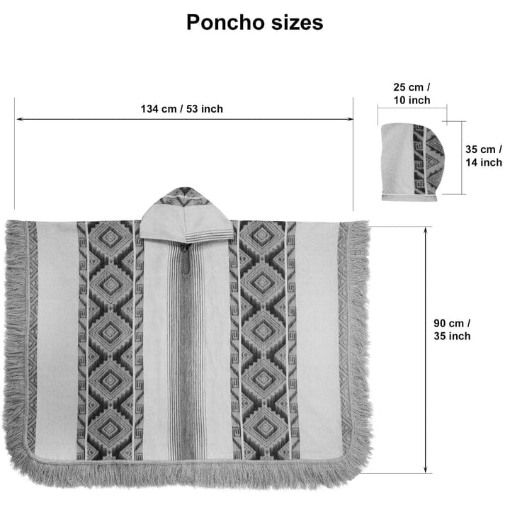 Andean Sky Alpaca Poncho Purely Alpaca