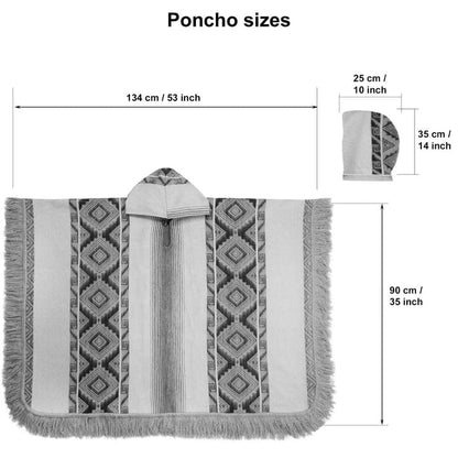 Andean Sky Alpaca Poncho Purely Alpaca