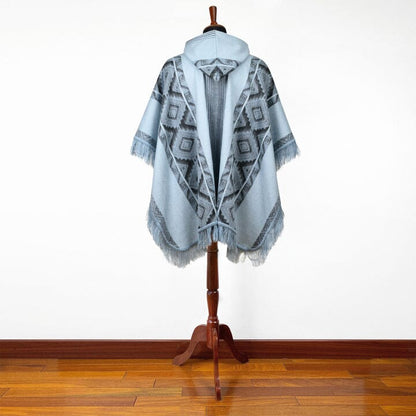 Andean Sky Alpaca Poncho Purely Alpaca
