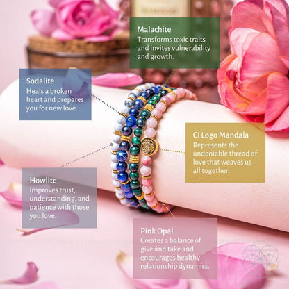 Aphrodite’s Admiration: Eternal Love Bracelet Pack of 4 Conscious Items