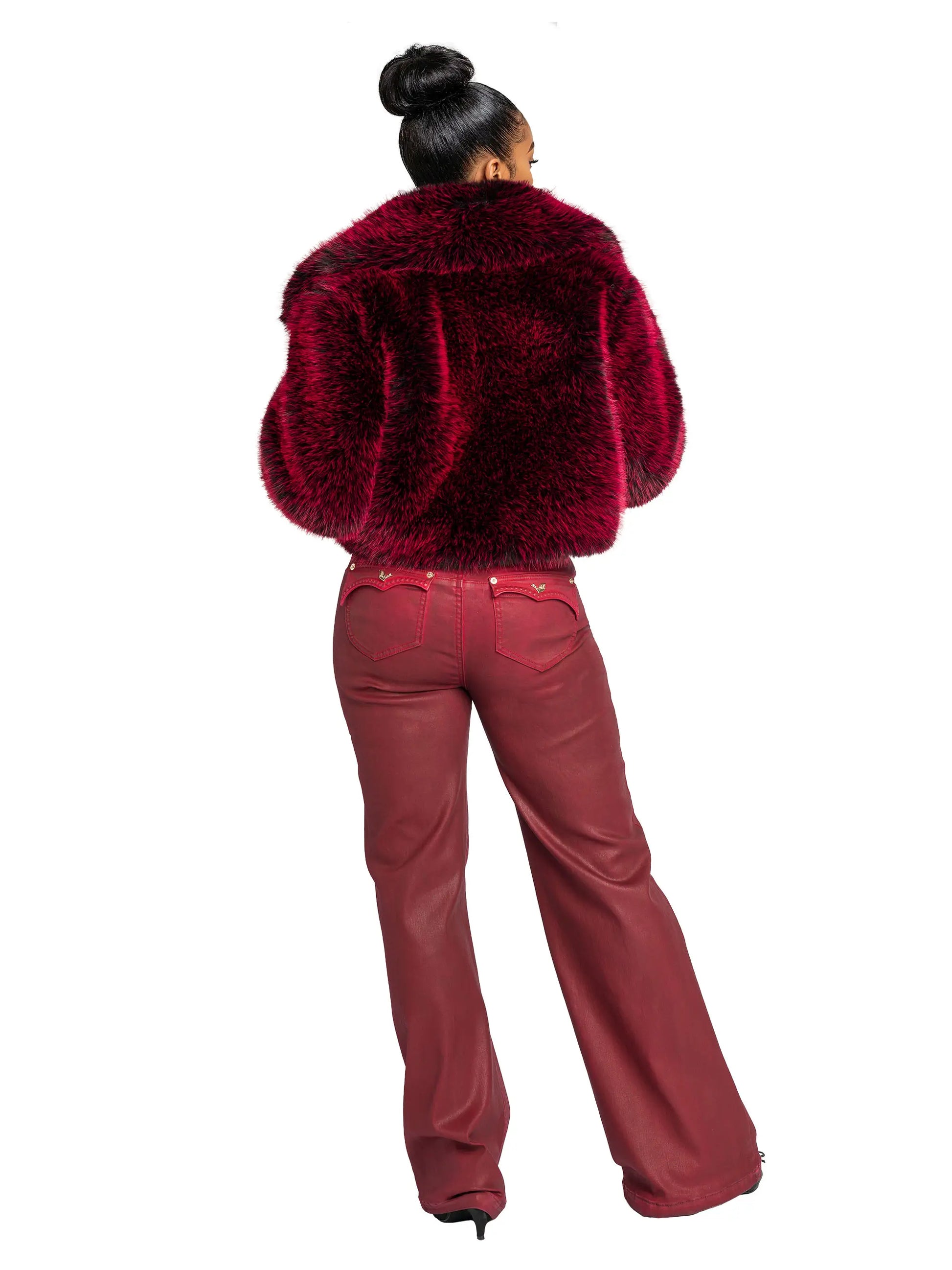 Low-Rise Wide-Leg Jean - Red Delicious Apple Bottom Jeans