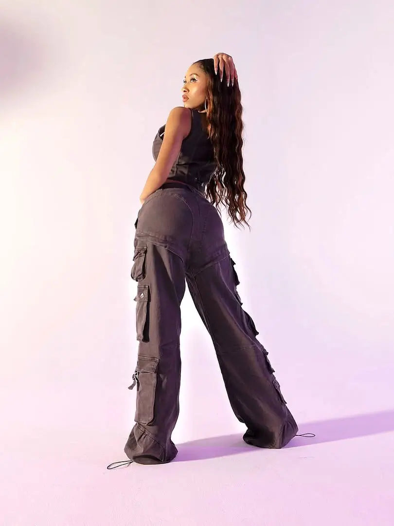 Low-Rise Twill Cargo Pant Apple Bottom Jeans