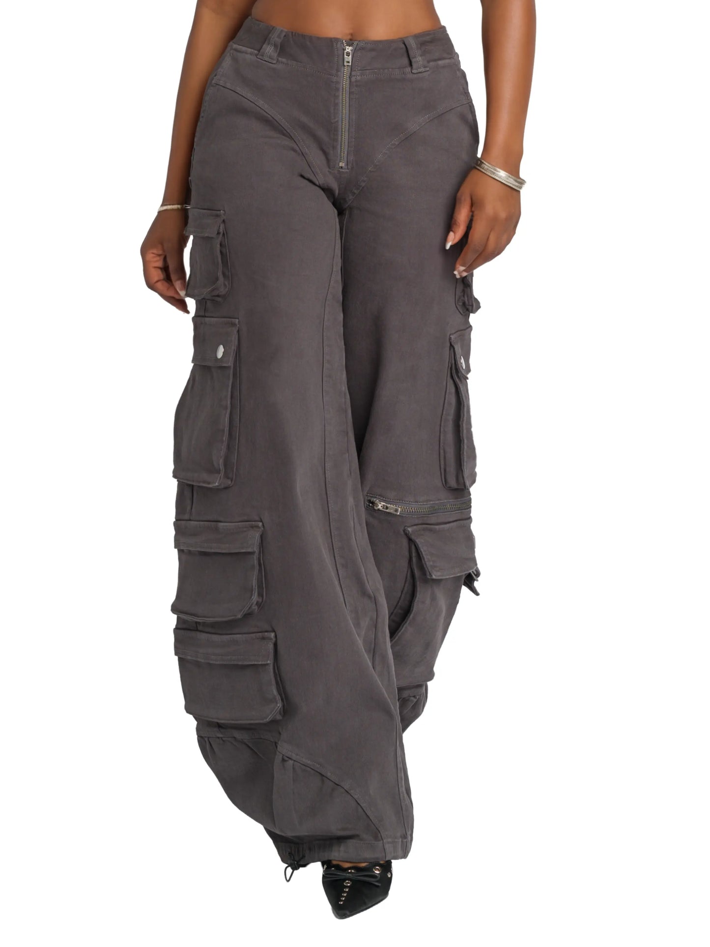 Low-Rise Twill Cargo Pant Apple Bottom Jeans