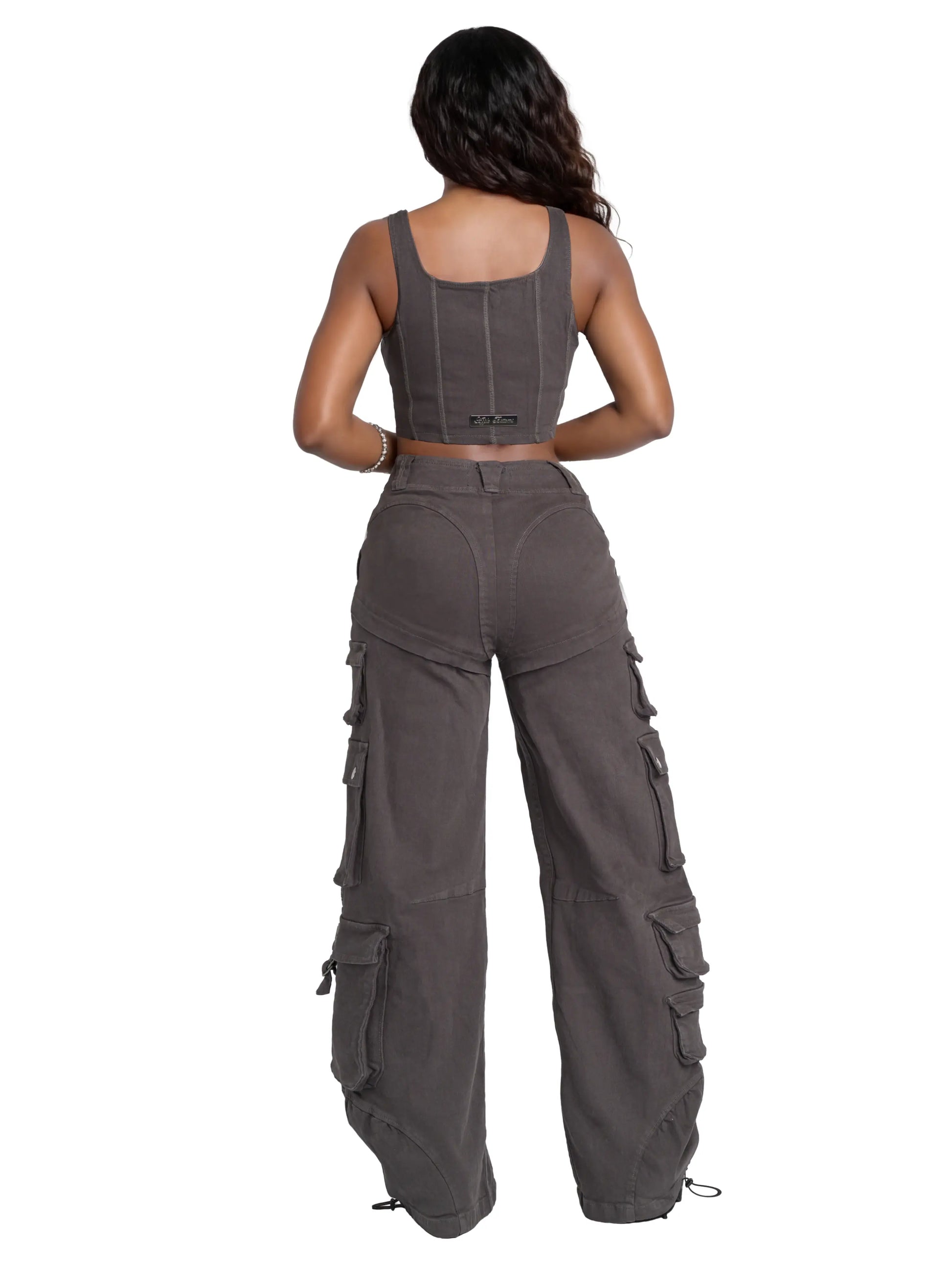 Low-Rise Twill Cargo Pant Apple Bottom Jeans
