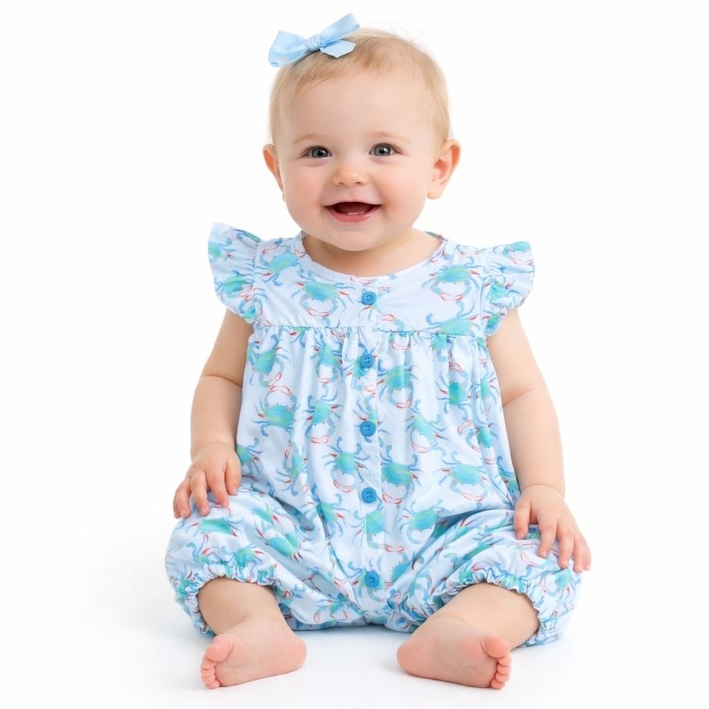 Aqua Crab Girl's Bubble Jolie & Jax Boutique