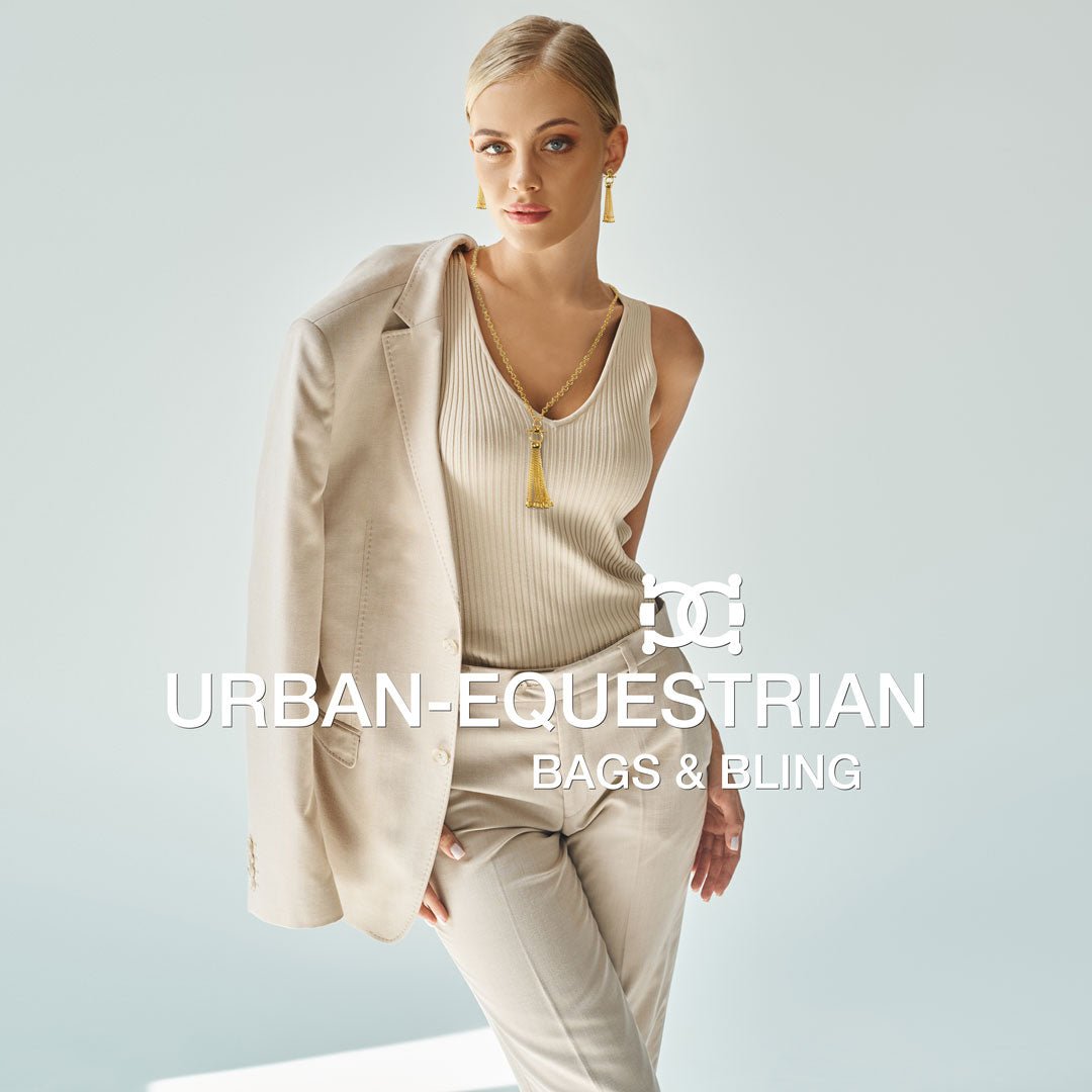 Aria - Chain Tassel Equestrian Horse Bit Necklace in Gold Urban-Equestrian