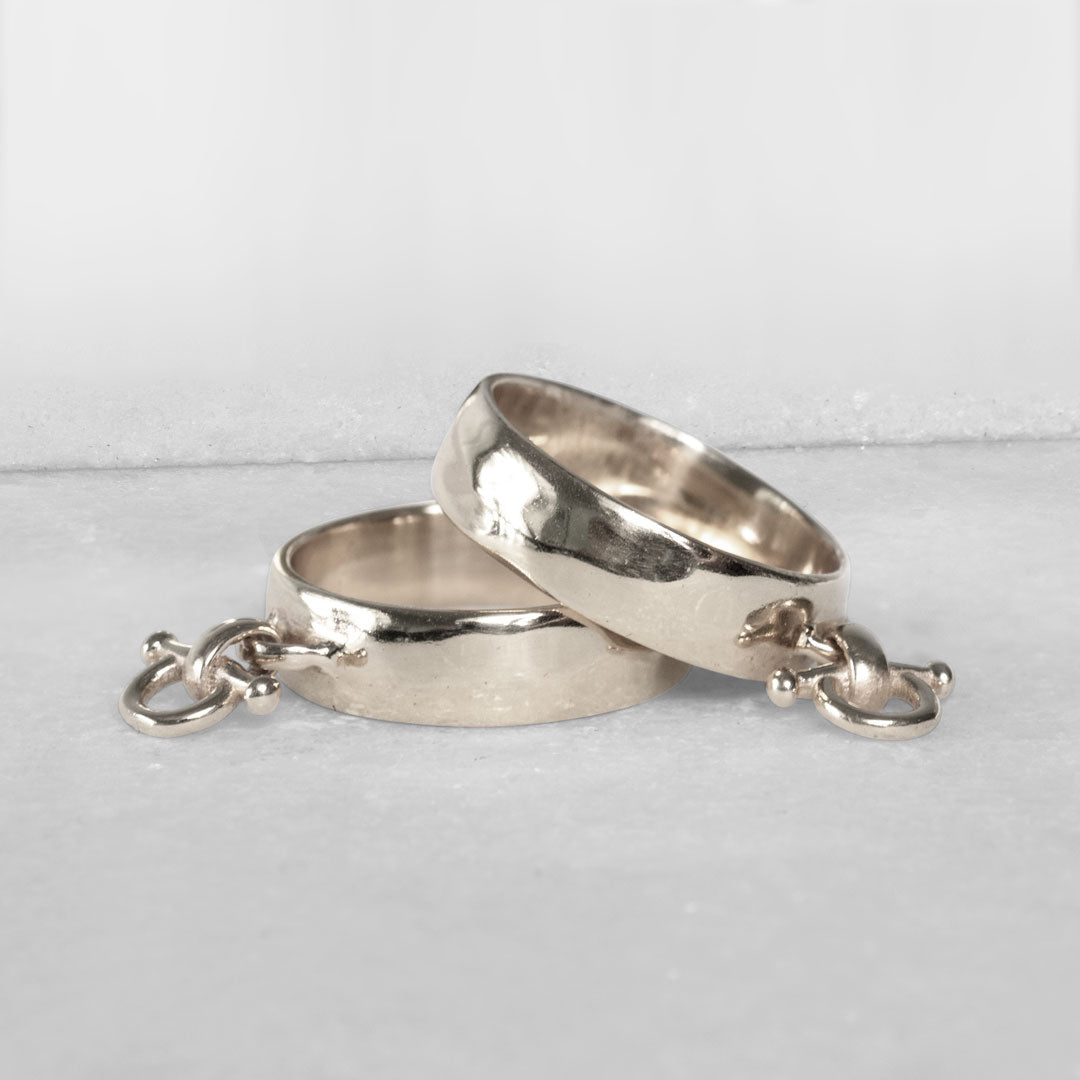 Ariston Horse Bit Equestrian Ring in Silver Urban-Equestrian