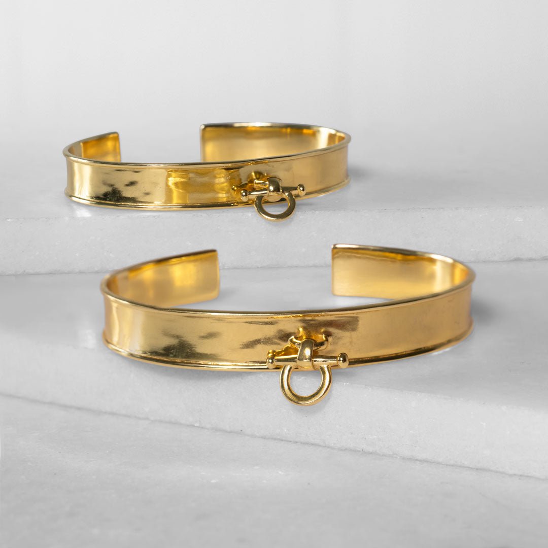 Ariston Equestrian Horse Bit Bracelet in Gold Urban-Equestrian