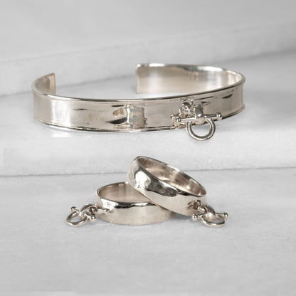 Ariston Equestrian Horse Bit Bracelet in Silver Urban-Equestrian
