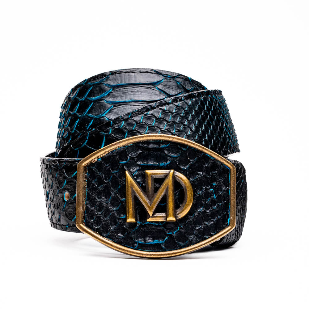 Arkansas Belt Black / Blue Marco Di Milano