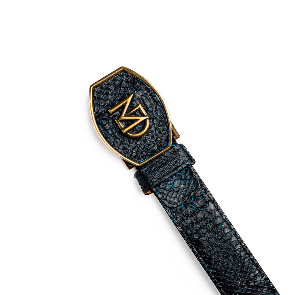 Arkansas Belt Black / Blue Marco Di Milano