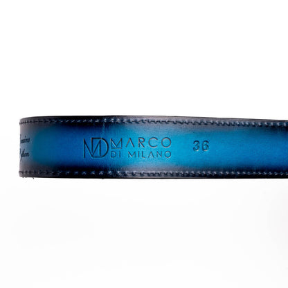 Arkansas Belt Black / Blue Marco Di Milano
