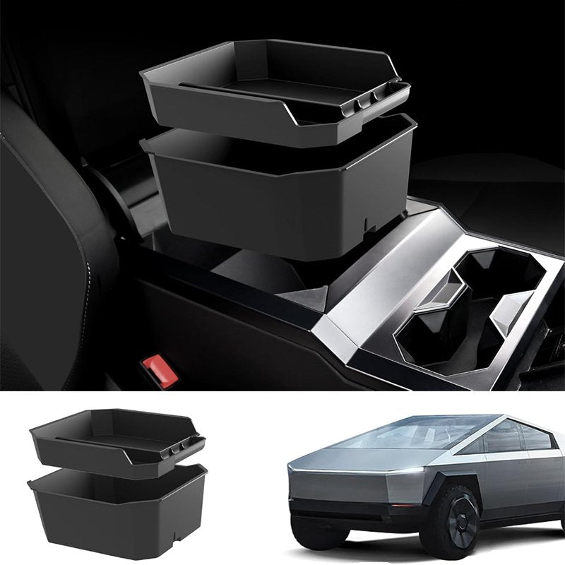 Armrest Storage Box Double Layer for Cybertruck Tesery Official Store