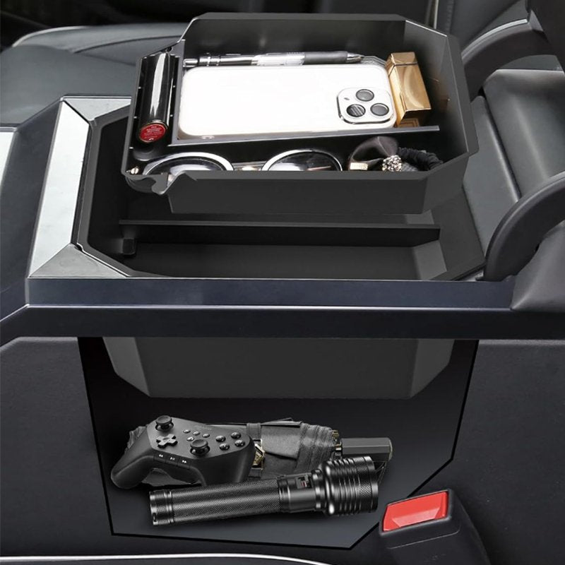 Armrest Storage Box Double Layer for Cybertruck Tesery Official Store