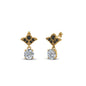 Art Deco Inspired Round Drop Earring Half Carat Fascinating Diamonds