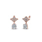 Art Deco Inspired Round Drop Earring Half Carat Fascinating Diamonds