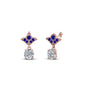 Art Deco Inspired Round Drop Earring Half Carat Fascinating Diamonds