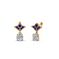Art Deco Inspired Round Drop Earring Half Carat Fascinating Diamonds