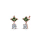 Art Deco Inspired Round Drop Earring Half Carat Fascinating Diamonds