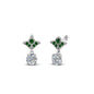 Art Deco Inspired Round Drop Earring Half Carat Fascinating Diamonds