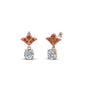 Art Deco Inspired Round Drop Earring Half Carat Fascinating Diamonds